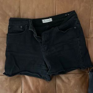 Black high waist Madewell Short